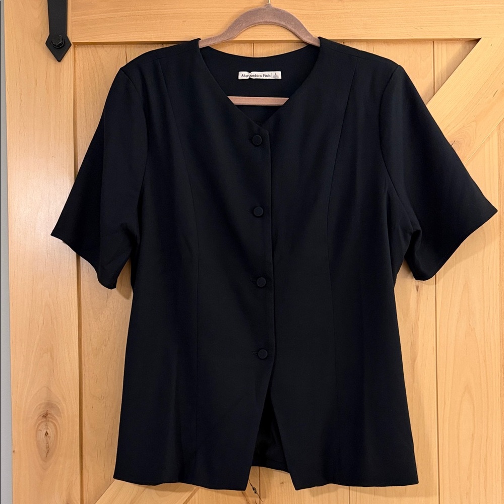 Abercrombie & Fitch Black Button Down Shirt